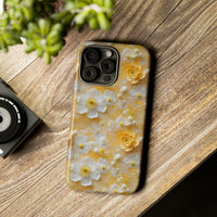 Thumbnail for Yellow Floral Tough Case for iPhone 15, iPhone 15 Pro, iPhone 15 Plus, and iPhone 15 Pro Max