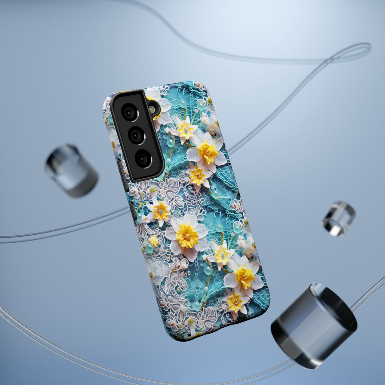 Daffodil for March Birthday - Impact-Resistant Case for Samsung Galaxy S22, Samsung Galaxy S22 Plus, and Samsung Galaxy S22 Ultra. Supports Wireless Charging.