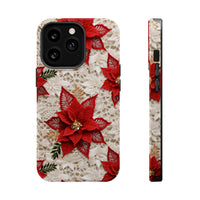 Thumbnail for Christmas Poinsettia MagSafe Tough Cases for iPhone 13, iPhone 13 Mini, iPhone 13 Pro, and iPhone 13 Pro Max.