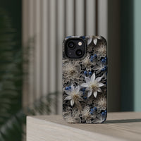 Thumbnail for Vintage Lace and Clematis MagSafe Tough Cases for iPhone 13, iPhone 13 Mini, iPhone 13 Pro, and iPhone 13 Pro Max.