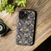 Thumbnail for White Flowers on a Purple Bed - Tough Case for iPhone 15, iPhone 15 Pro, iPhone 15 Plus, and iPhone 15 Pro Max