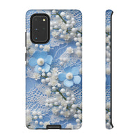 Thumbnail for Pearls and Lace on Baby Blue - Tough Case for Samsung Galaxy S20, Samsung Galaxy S20+, Samsung Galaxy S20 Ultra, and Samsung Galaxy S20 FE