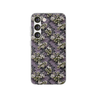 Thumbnail for White Flowers on a Purple Bed - Flexi Cases for Samsung Galaxy S23, Samsung Galaxy S23 Plus, and Samsung Galaxy S23 Ultra