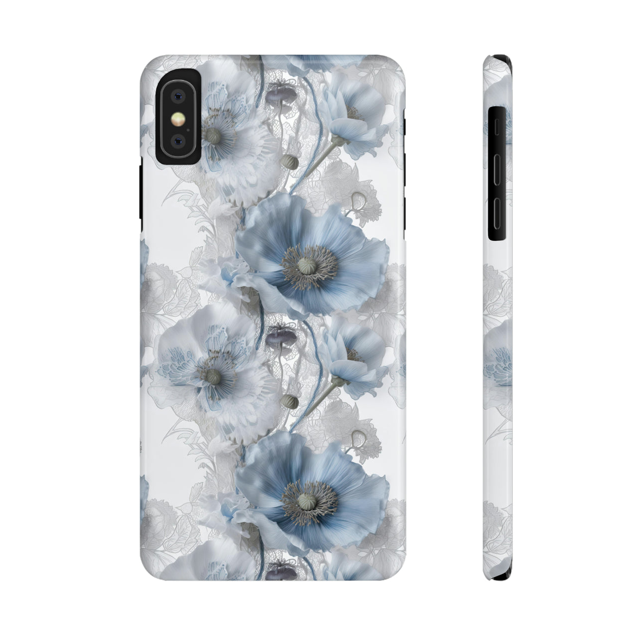 Himalayan Blue Poppy - Slim Phone Cases for iPhone X, iPhone XR, iPhone XS, and iPhone XS MAX