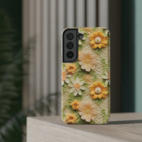 Thumbnail for Meadow Sunshine - Impact-Resistant Case for Samsung Galaxy S22, Samsung Galaxy S22 Plus, and Samsung Galaxy S22 Ultra. Supports Wireless Charging.