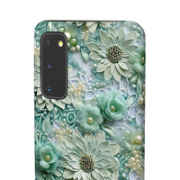 Thumbnail for Teal Petals - Snap Case for Samsung Galaxy S20, Samsung Galaxy S20+, Samsung Galaxy S20 Ultra, & Samsung Galaxy S20 FE