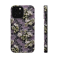 Thumbnail for White Flowers on a Purple Bed - MagSafe Tough Cases for iPhone 13, iPhone 13 Mini, iPhone 13 Pro, and iPhone 13 Pro Max.