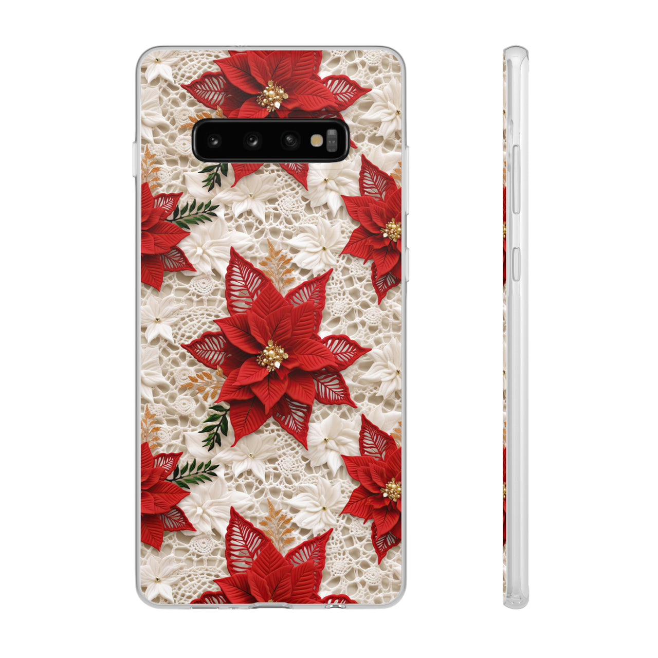 Christmas Poinsettia - Flexi Cases for Samsung Galaxy S10, Samsung Galaxy S10E, & Samsung Galaxy S10 Plus