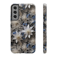 Thumbnail for Vintage Lace and Clematis Impact-Resistant Cases for Samsung Galaxy S22, Samsung Galaxy S22 Plus, and Samsung Galaxy S22 Ultra. Supports Wireless Charging.