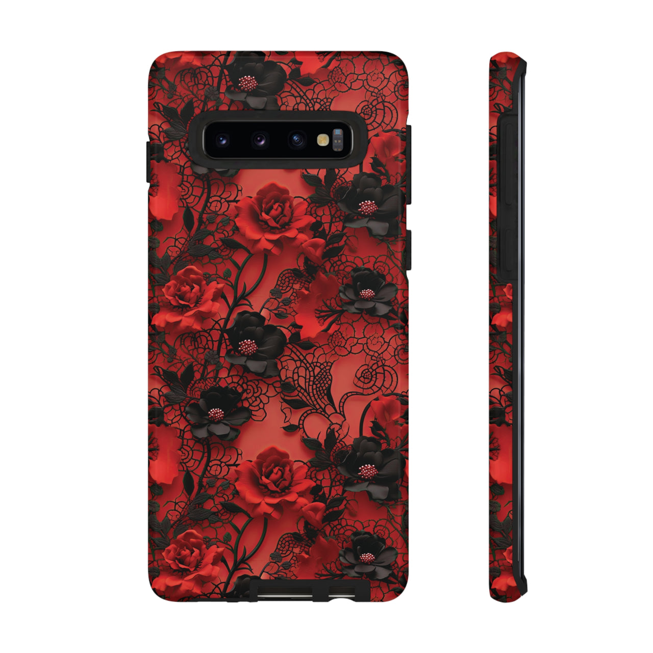 Gothic Rose Tough Cases for Samsung Galaxy S10, Samsung Galaxy S10E, and Samsung Galaxy S10 Plus