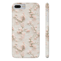 Thumbnail for White Lace and Cherry Blossoms - Slim Phone Cases for iPhone 8 and iPhone 8 Plus (Also fits iPhone 7 and 7 Plus)