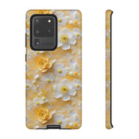 Thumbnail for Yellow Floral Tough Case for Samsung Galaxy S20, Samsung Galaxy S20+, Samsung Galaxy S20 Ultra, and Samsung Galaxy S20 FE