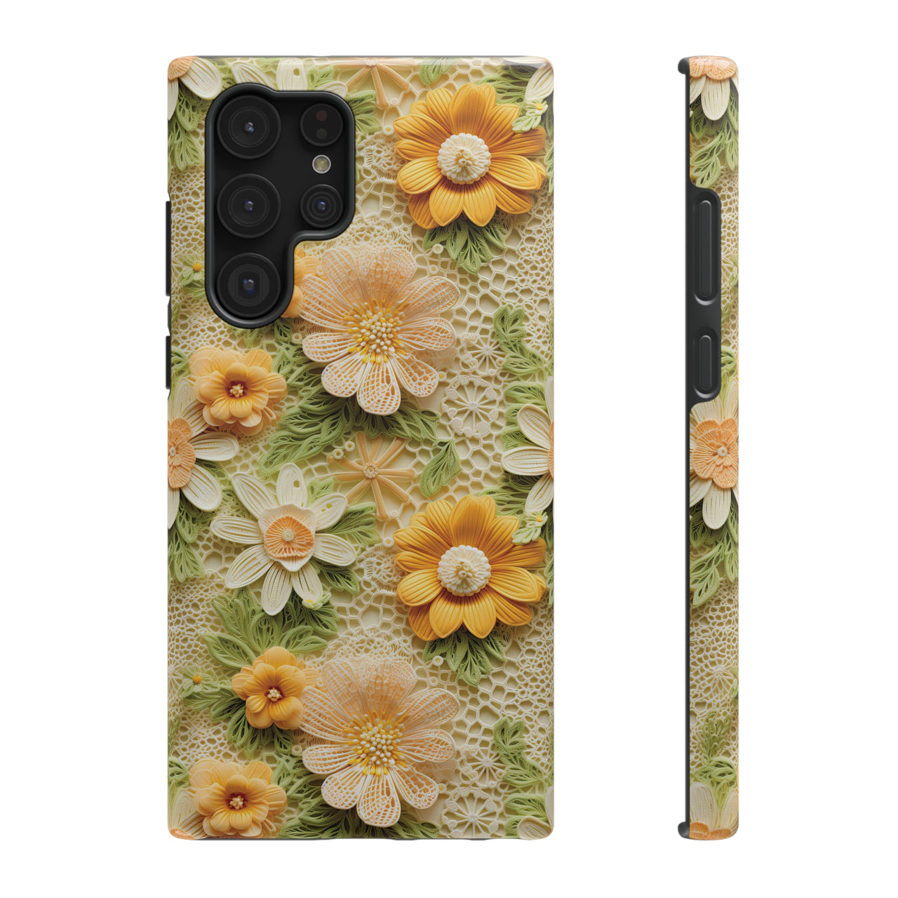 Meadow Sunshine - Impact-Resistant Case for Samsung Galaxy S22, Samsung Galaxy S22 Plus, and Samsung Galaxy S22 Ultra. Supports Wireless Charging.