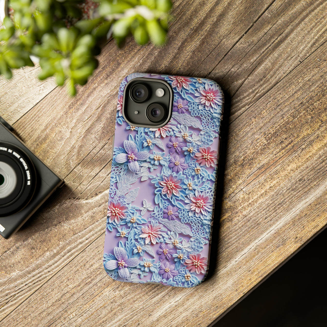 Cotton Candy Meadow - Tough Case for iPhone 15, iPhone 15 Pro, iPhone 15 Plus, and iPhone 15 Pro Max