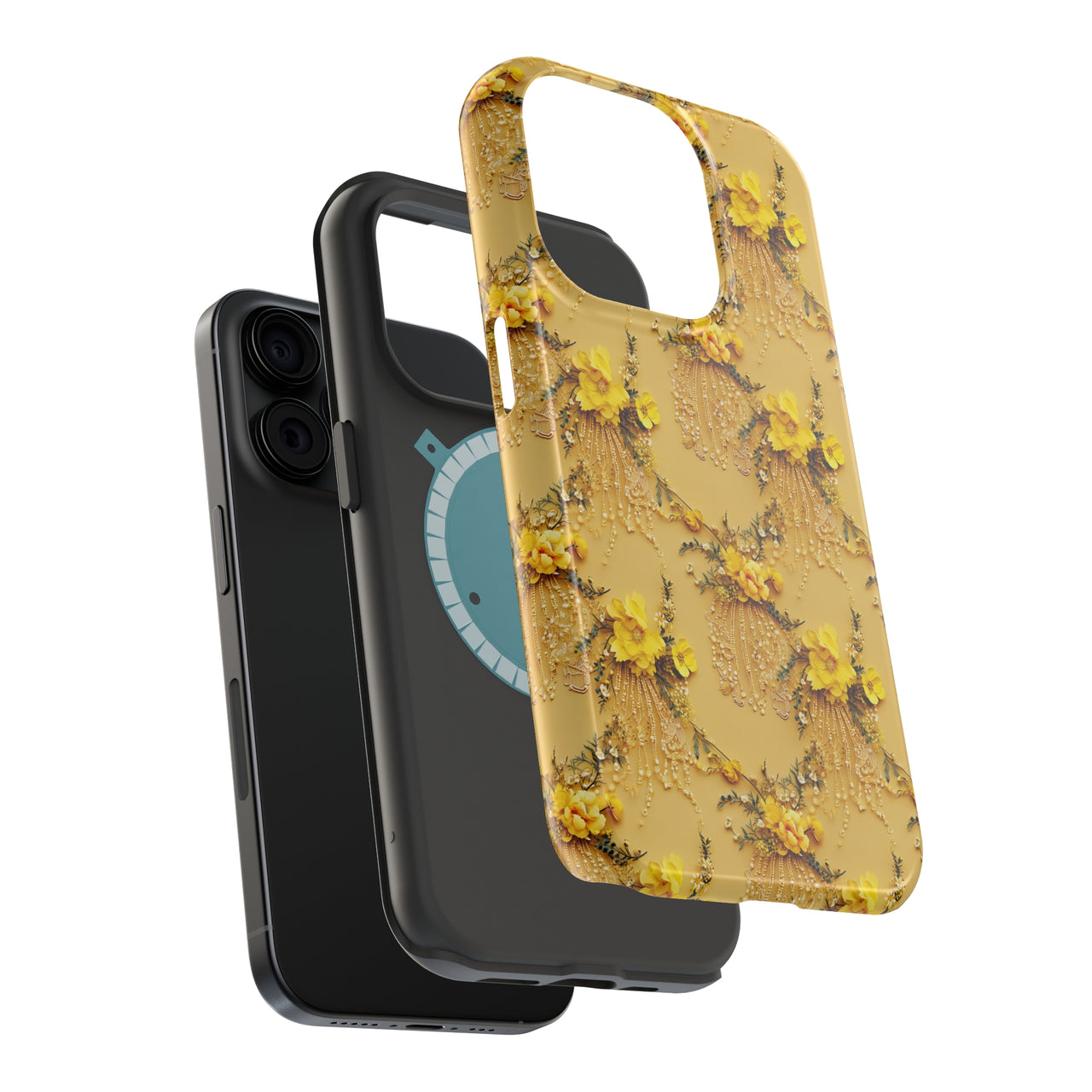 Floral Sunshine - MagSafe Tough Case for iPhone 15, iPhone 15 Pro, iPhone 15 Plus, & iPhone 15 Pro Max