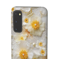 Thumbnail for Yellow and White Floral - Snap Case for Samsung Galaxy S20, Samsung Galaxy S20+, Samsung Galaxy S20 Ultra, & Samsung Galaxy S20 FE