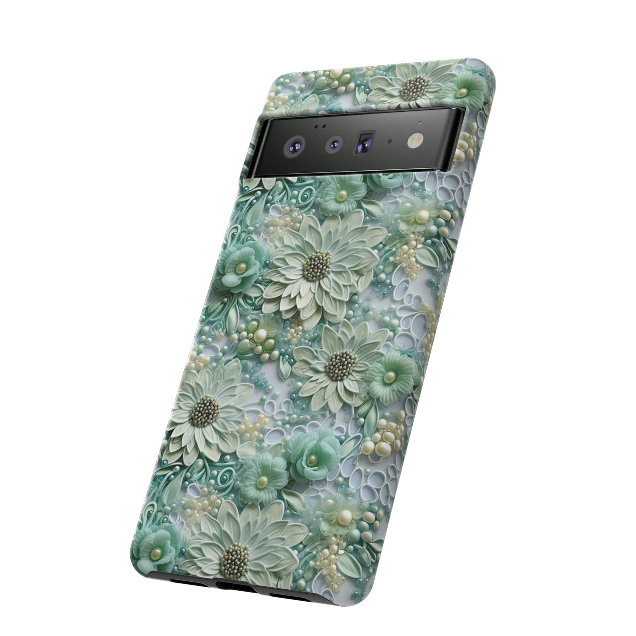 Teal Petals - Tough Case for Google Pixel 6 and Google Pixel 6 Pro