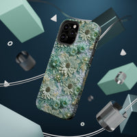 Thumbnail for Teal Petals - MagSafe Tough Cases for iPhone 13, iPhone 13 Mini, iPhone 13 Pro, and iPhone 13 Pro Max.