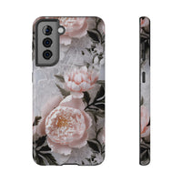 Thumbnail for Pink Peony Impact-Resistant Cases for Samsung Galaxy S21, Samsung Galaxy S21 Plus, and Samsung Galaxy S21 Ultra. Supports Wireless Charging.