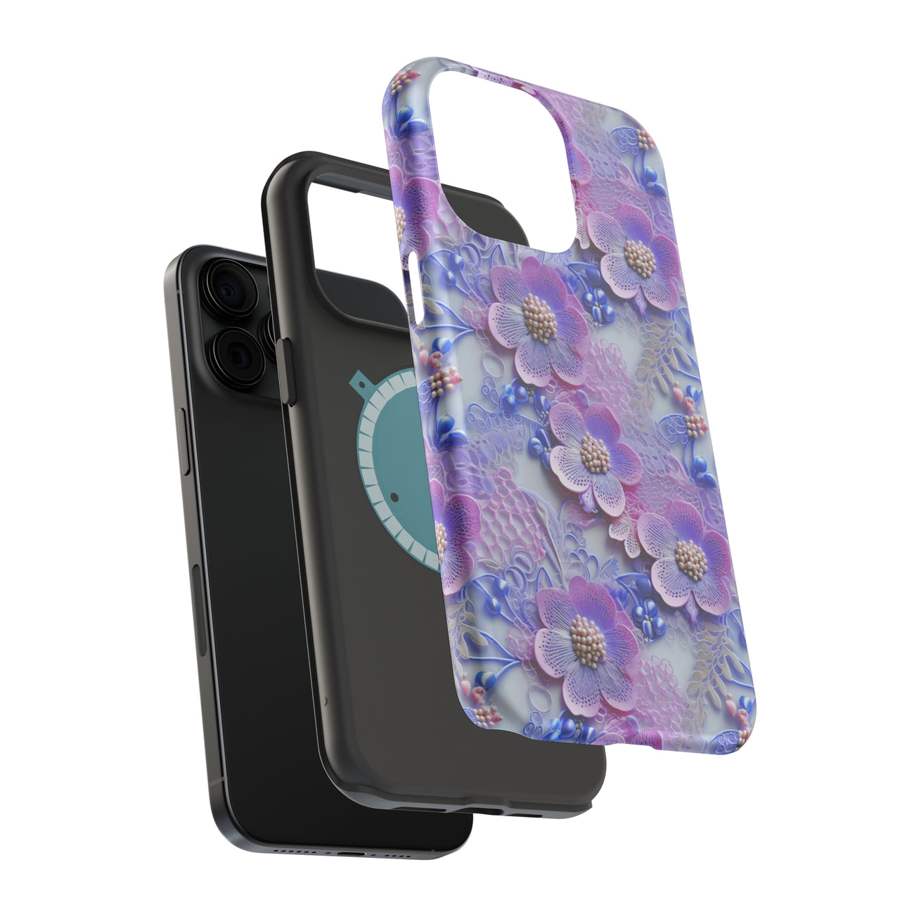 Pink and Purple Harmony - MagSafe Tough Case for iPhone 15, iPhone 15 Pro, iPhone 15 Plus, & iPhone 15 Pro Max