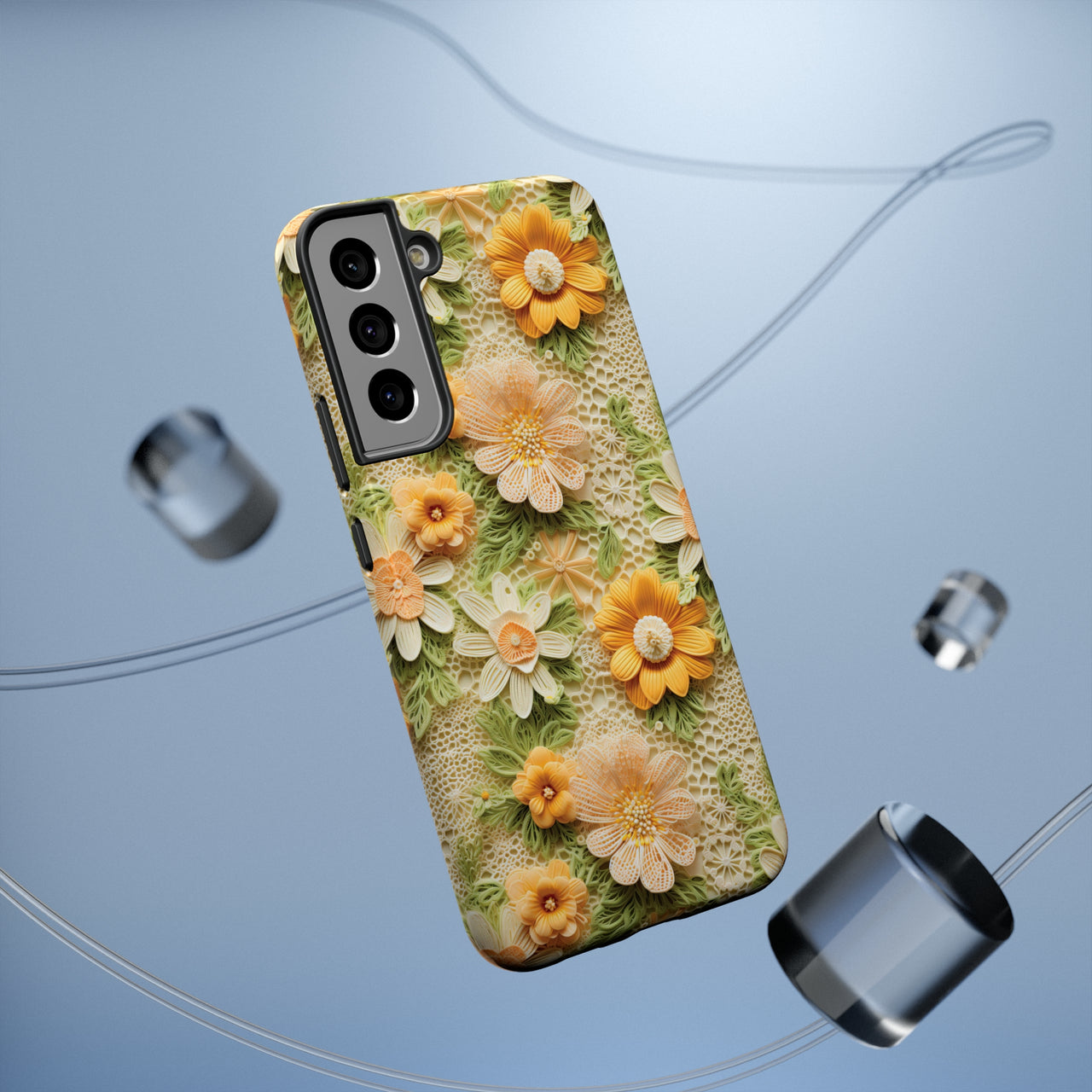 Meadow Sunshine - Impact-Resistant Case for Samsung Galaxy S22, Samsung Galaxy S22 Plus, and Samsung Galaxy S22 Ultra. Supports Wireless Charging.