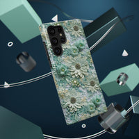 Thumbnail for Teal Petals - Impact-Resistant Case for Samsung Galaxy S22, Samsung Galaxy S22 Plus, and Samsung Galaxy S22 Ultra. Supports Wireless Charging.