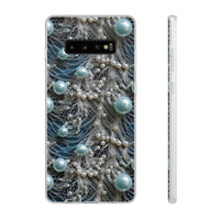 Thumbnail for Sea Foam Lace and Pearls - Flexi Cases for Samsung Galaxy S10, Samsung Galaxy S10E, & Samsung Galaxy S10 Plus