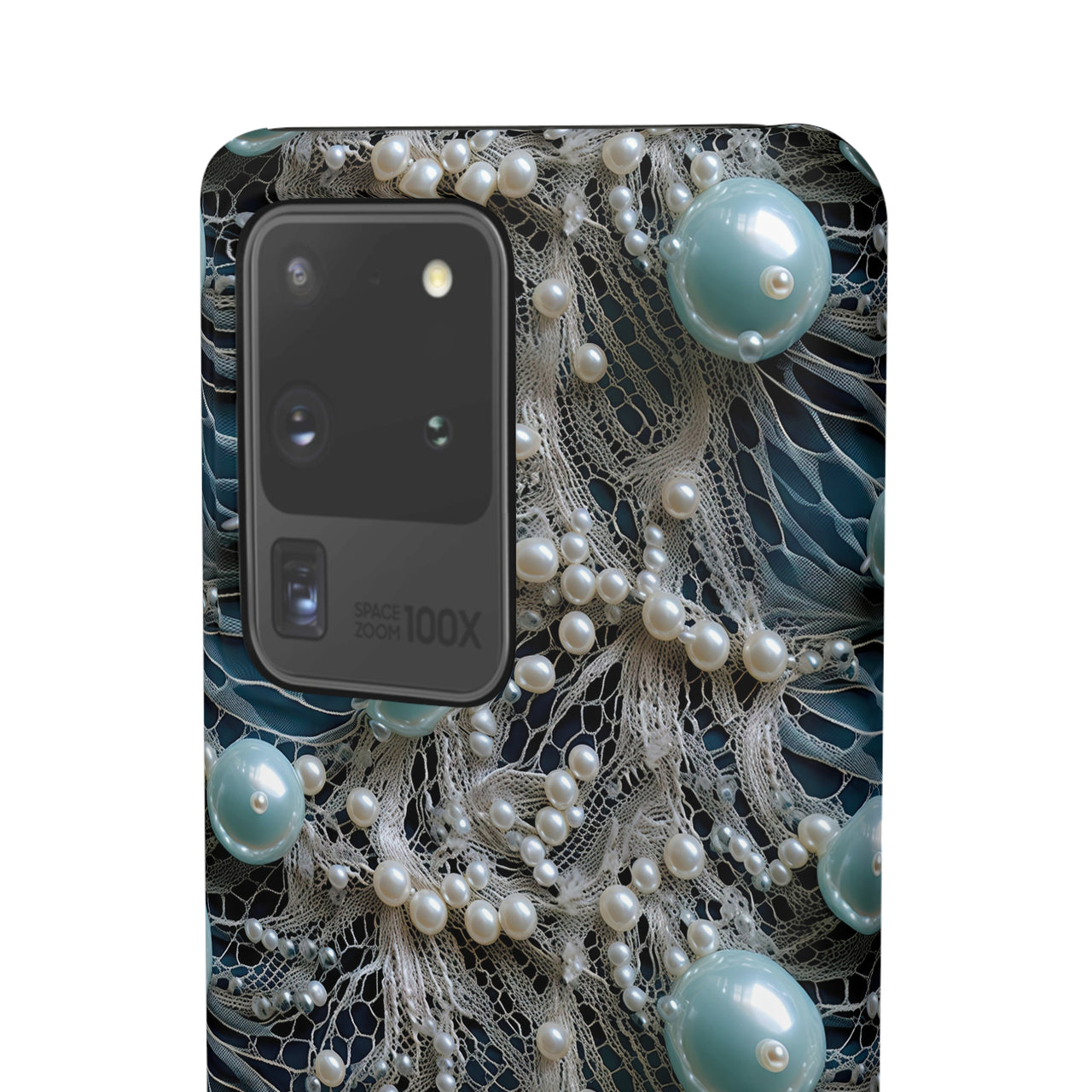 Sea Foam Lace and Pearls - Snap Case for Samsung Galaxy S20, Samsung Galaxy S20+, Samsung Galaxy S20 Ultra, & Samsung Galaxy S20 FE