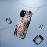 Thumbnail for Pink Peony MagSafe Tough Cases for iPhone 13, iPhone 13 Mini, iPhone 13 Pro, and iPhone 13 Pro Max.