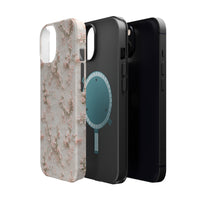 Thumbnail for White Lace and Cherry Blossoms MagSafe Tough Cases for iPhone 13, iPhone 13 Mini, iPhone 13 Pro, and iPhone 13 Pro Max.