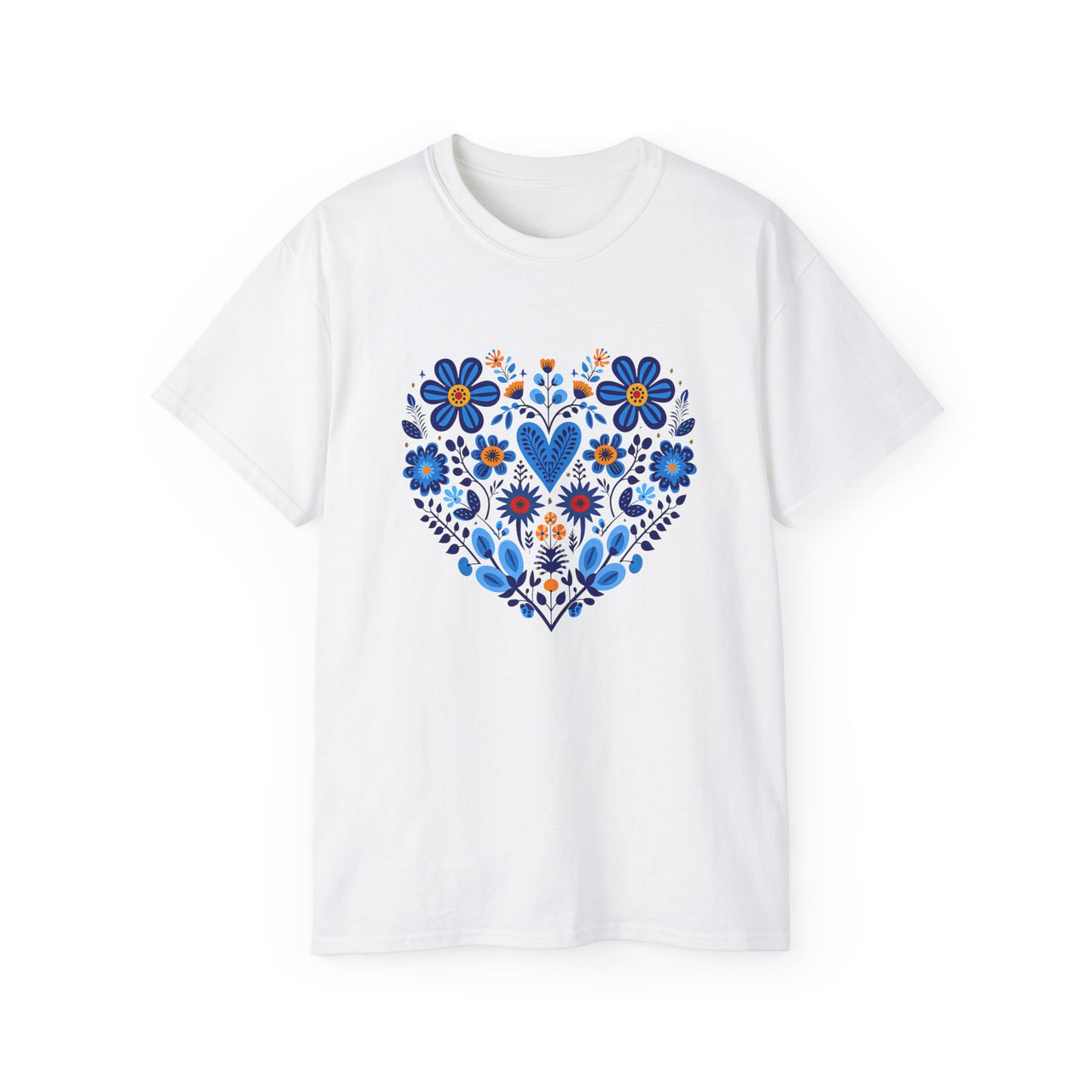 Flower Heart Unisex Ultra Cotton Tee