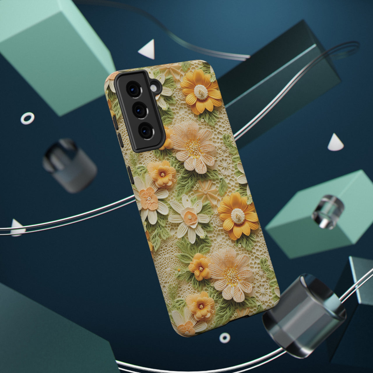 Meadow Sunshine - Impact-Resistant Case for Samsung Galaxy S21, Samsung Galaxy S21 Plus, and Samsung Galaxy S21 Ultra. Supports Wireless Charging.