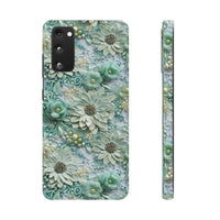 Thumbnail for Teal Petals - Snap Case for Samsung Galaxy S20, Samsung Galaxy S20+, Samsung Galaxy S20 Ultra, & Samsung Galaxy S20 FE