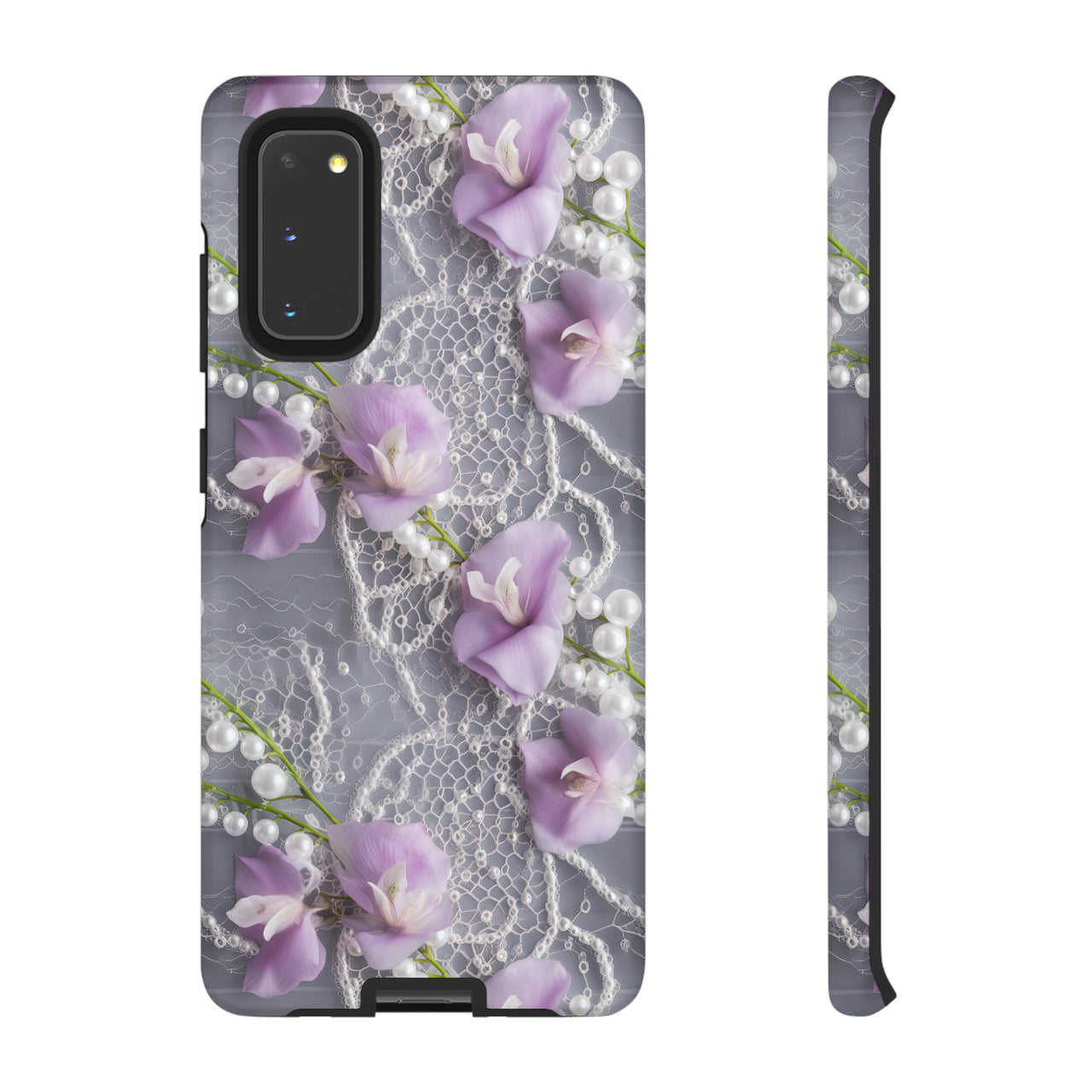 Purple Sweet Pea Tough Case for Samsung Galaxy S20, Samsung Galaxy S20+, Samsung Galaxy S20 Ultra, and Samsung Galaxy S20 FE