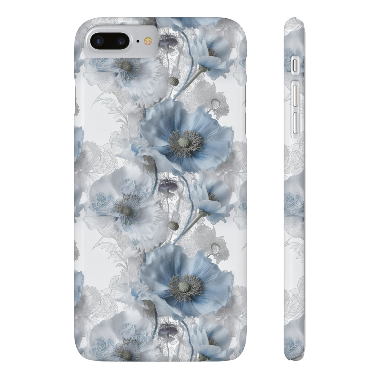 Himalayan Blue Poppy - Slim Phone Cases for iPhone 8 and iPhone 8 Plus (Also fits iPhone 7 and 7 Plus)