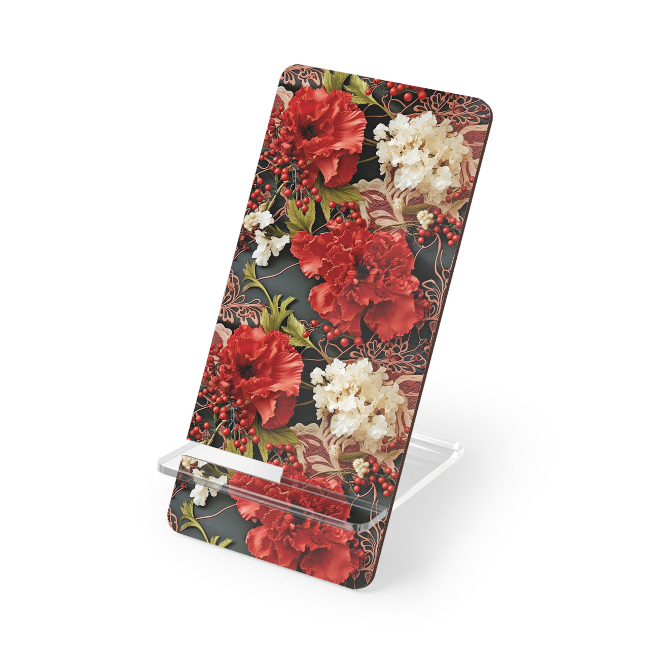 Carnation for January Birthday - Mobile Display Stand for Smartphones