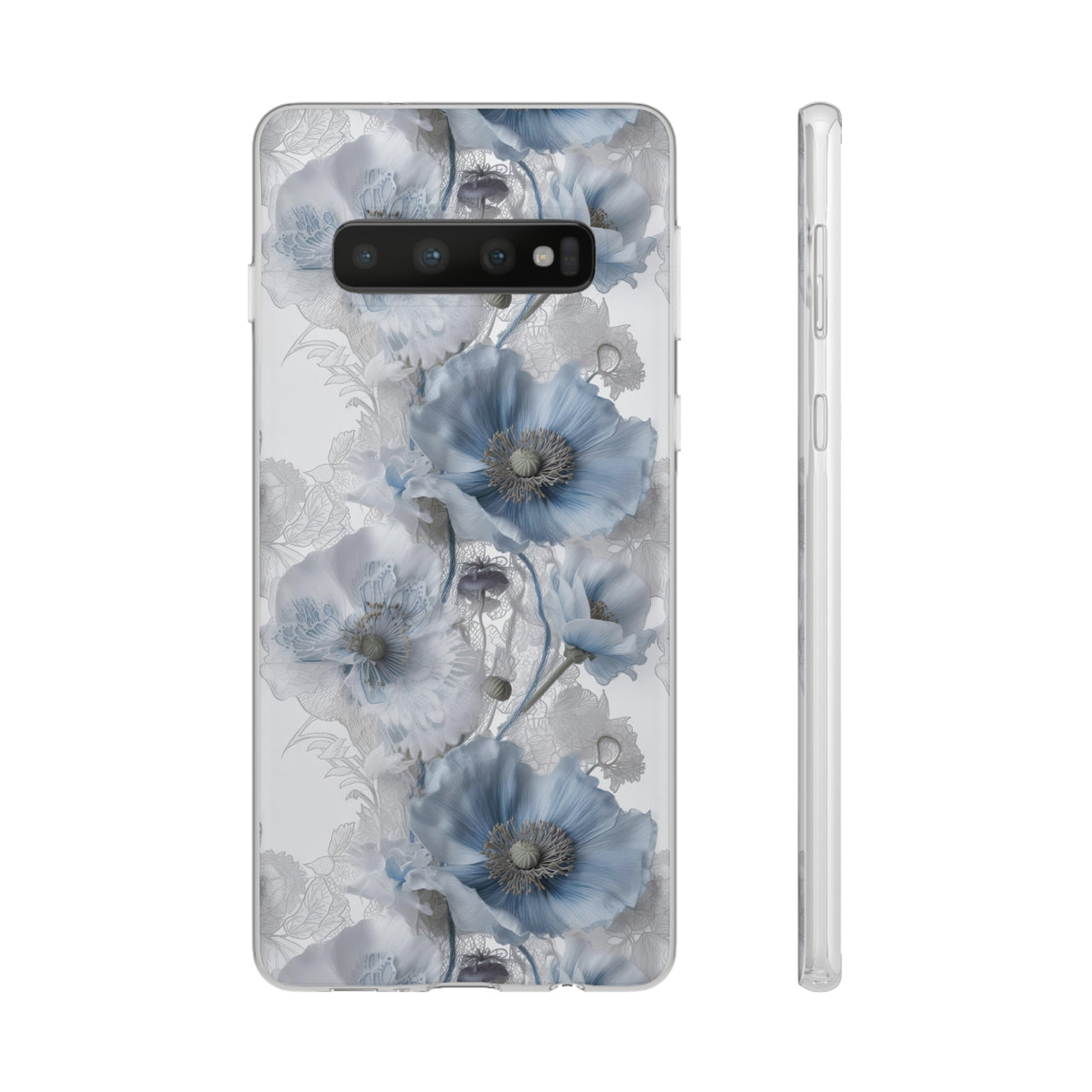 Himalayan Blue Poppy - Flexi Cases for Samsung Galaxy S23, Samsung Galaxy S23 Plus, and Samsung Galaxy S23 Ultra