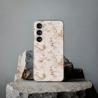 Thumbnail for White Lace and Cherry Blossoms - Flexi Cases for Samsung Galaxy S23, Samsung Galaxy S23 Plus, and Samsung Galaxy S23 Ultra