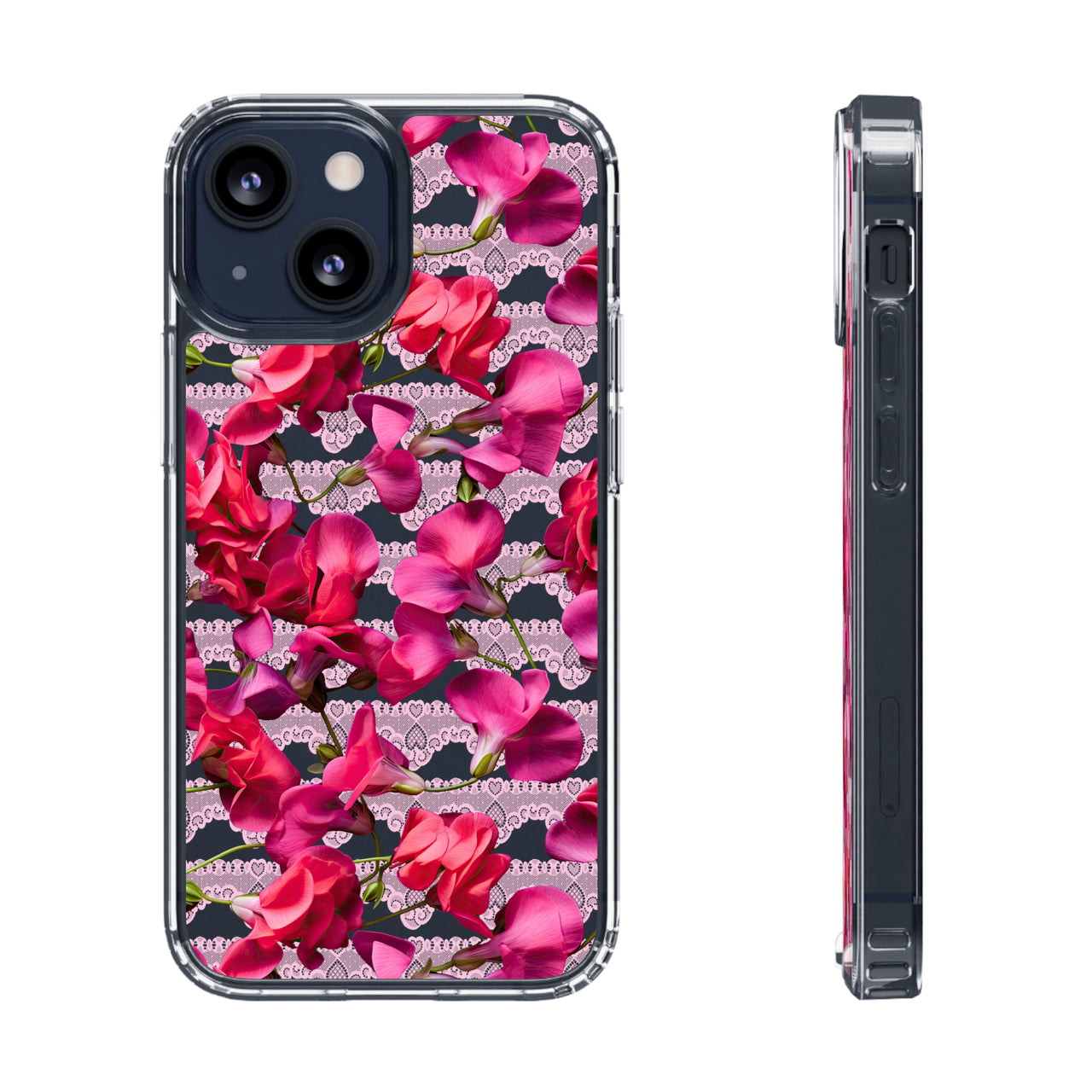 *Clear Case* The Sweetest Pea - iPhone 13, iPhone 13 Mini, iPhone 13 Pro, iPhone 13 Pro Max - Supports Wireless Charging