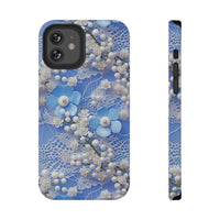 Thumbnail for Pearls and Lace on Baby Blue - Impact-Resistant Case for iPhone 12, iPhone 12 Mini, iPhone 12 Pro, and iPhone 12 Pro Max. Supports Wireless Charging.