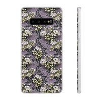 Thumbnail for White Flowers on a Purple Bed - Flexi Cases for Samsung Galaxy S10, Samsung Galaxy S10E, & Samsung Galaxy S10 Plus