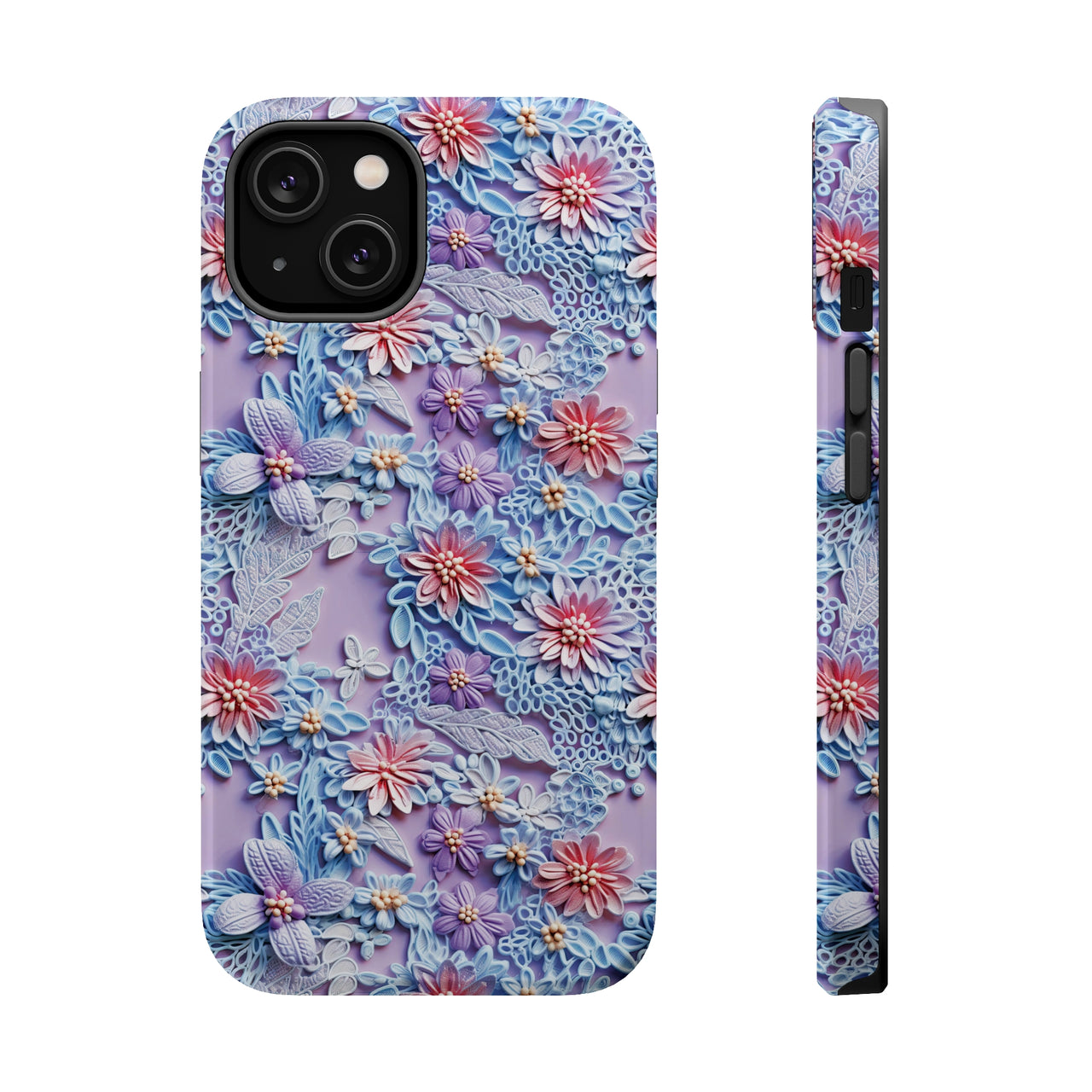 Cotton Candy Meadow - MagSafe Tough Cases for iPhone 14, iPhone 14 Pro, iPhone 14 Plus, and iPhone 14 Pro Max