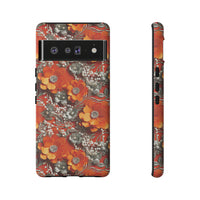 Thumbnail for Orange Petals in Silver Tapestry Tough Case for Google Pixel 6 and Google Pixel 6 Pro