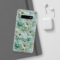 Thumbnail for Teal Petals - Flexi Cases for Samsung Galaxy S10, Samsung Galaxy S10E, & Samsung Galaxy S10 Plus