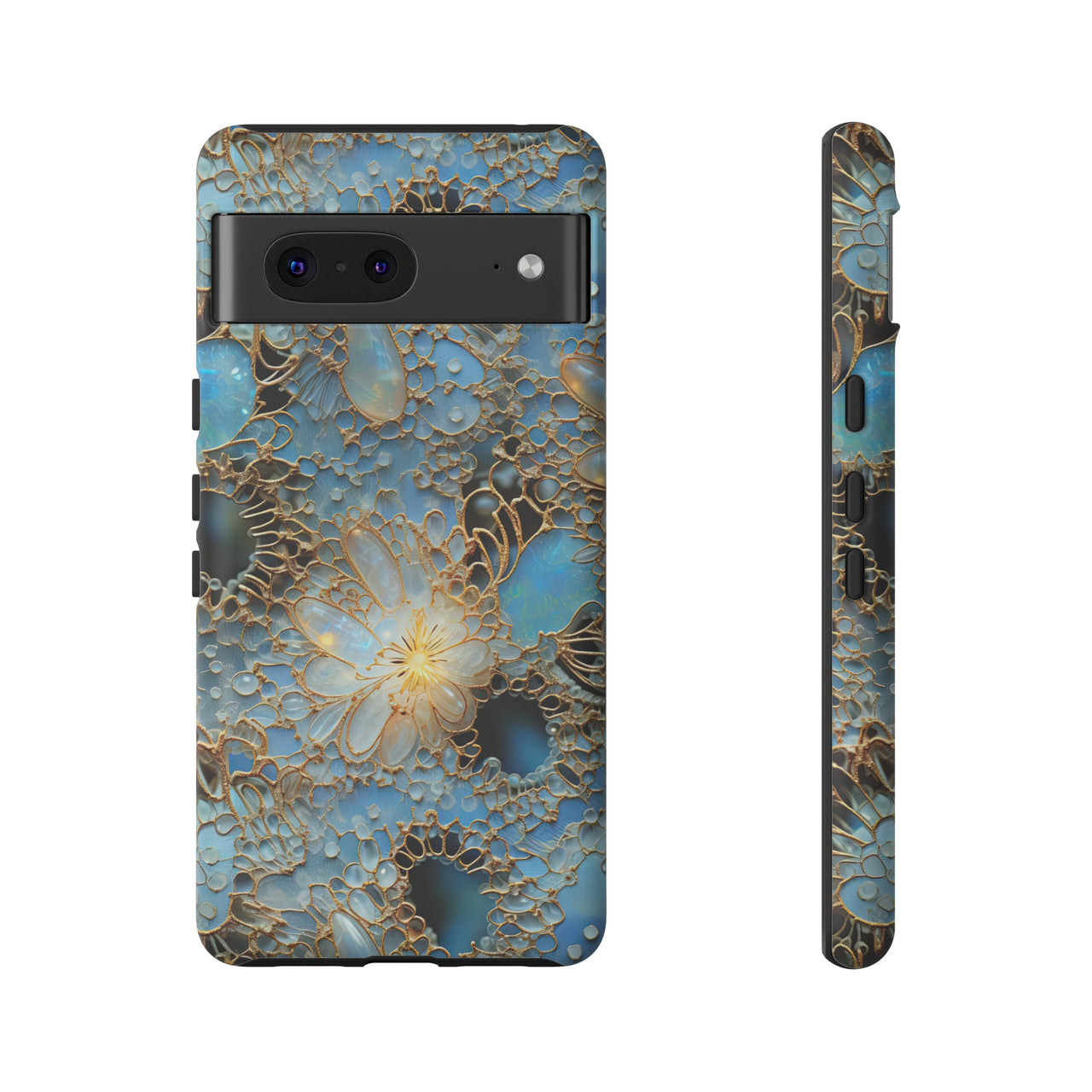 Gemstones and Gold Lace Tough Case for Google Pixel 7