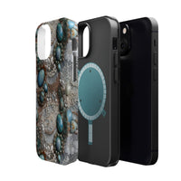 Thumbnail for Boho Agate and Lace MagSafe Tough Cases for iPhone 13, iPhone 13 Mini, iPhone 13 Pro, and iPhone 13 Pro Max.