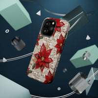 Thumbnail for Christmas Poinsettia MagSafe Tough Cases for iPhone 13, iPhone 13 Mini, iPhone 13 Pro, and iPhone 13 Pro Max.