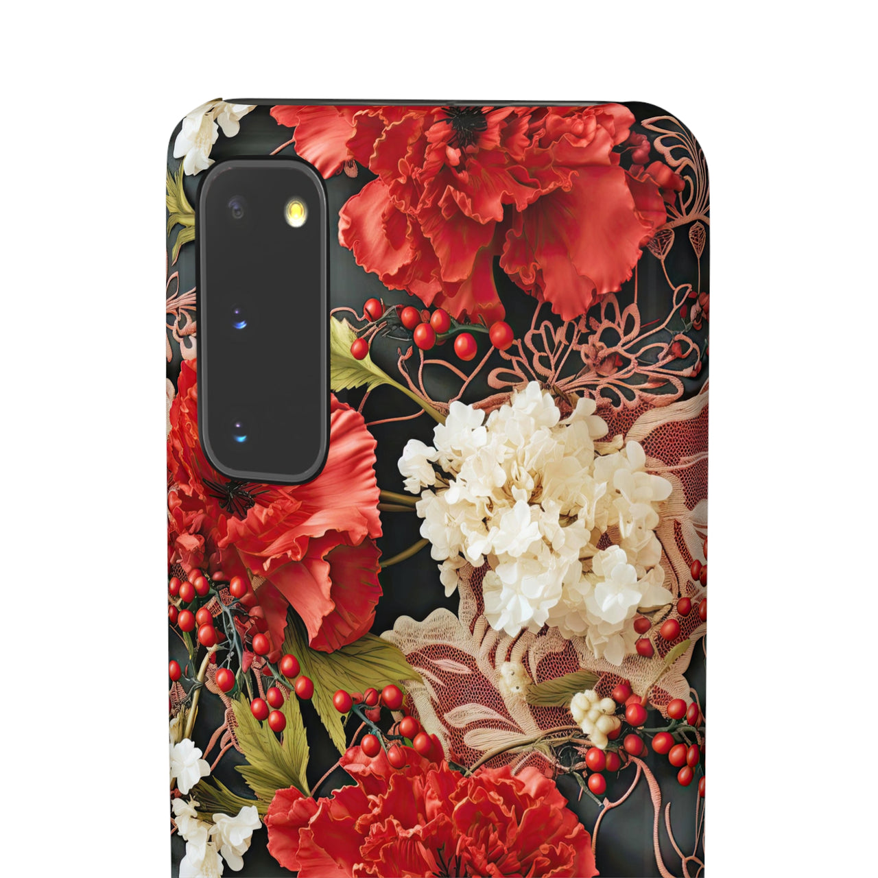 Carnation for January Birthday - Snap Case for Samsung Galaxy S20, Samsung Galaxy S20+, Samsung Galaxy S20 Ultra, & Samsung Galaxy S20 FE