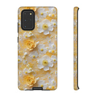 Thumbnail for Yellow Floral Tough Case for Samsung Galaxy S20, Samsung Galaxy S20+, Samsung Galaxy S20 Ultra, and Samsung Galaxy S20 FE