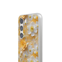 Thumbnail for Yellow Floral - Flexi Cases for Samsung Galaxy S23, Samsung Galaxy S23 Plus, and Samsung Galaxy S23 Ultra